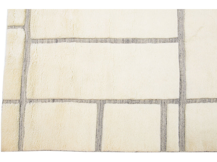 Modern Moroccan Wool Rug 8 X 10