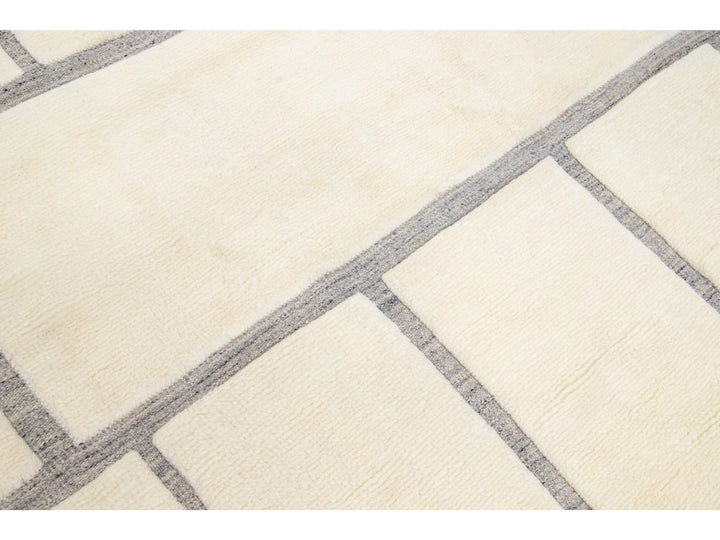 Modern Moroccan Wool Rug 8 X 10