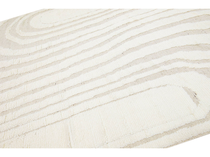 Modern Moroccan Wool Rug 8 X 10