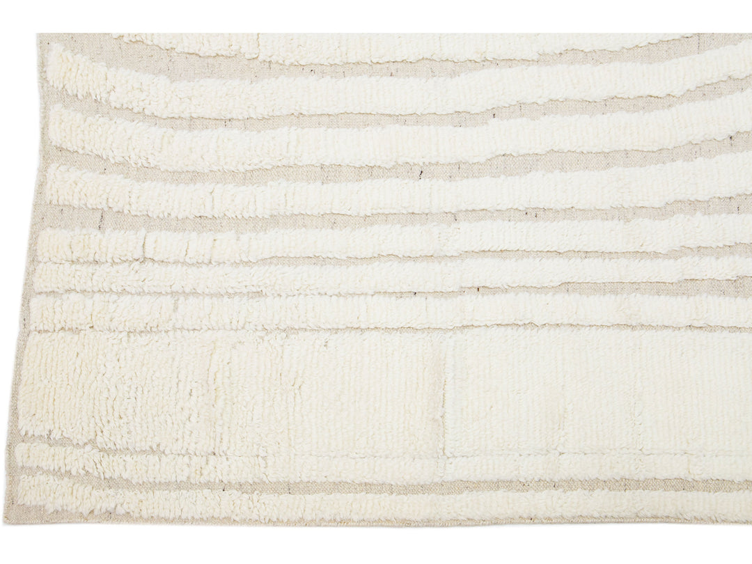 Modern Moroccan Wool Rug 8 X 10