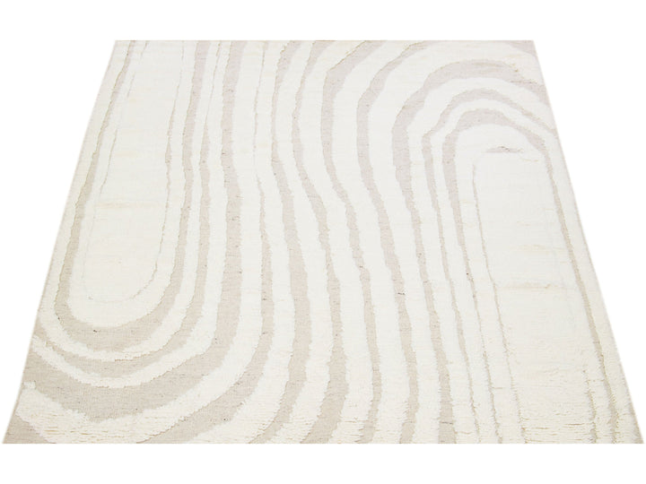 Modern Moroccan Wool Rug 8 X 10