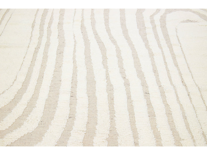 Modern Moroccan Wool Rug 8 X 10
