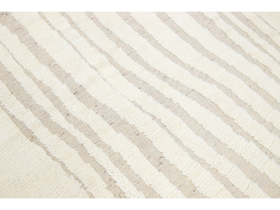 Modern Moroccan Wool Rug 8 X 10