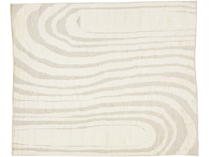 Modern Moroccan Wool Rug 8 X 10