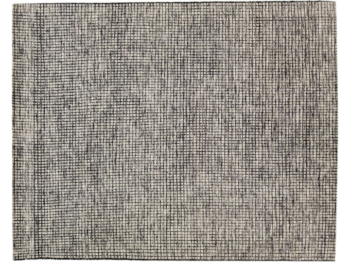 Modern Moroccan Wool Rug 8 X 10
