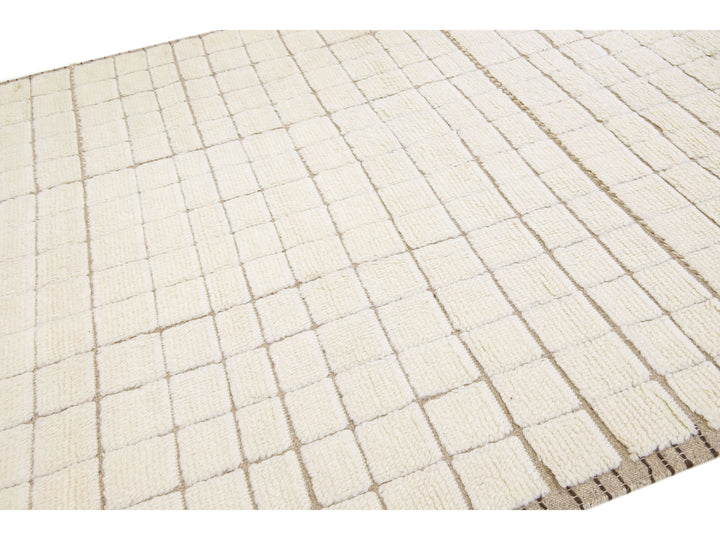 Modern Moroccan Wool Rug 8 X 10
