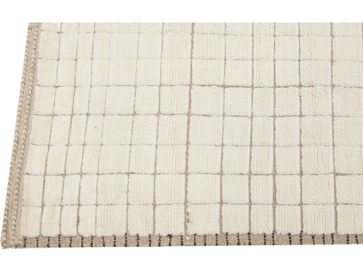 Modern Moroccan Wool Rug 8 X 10