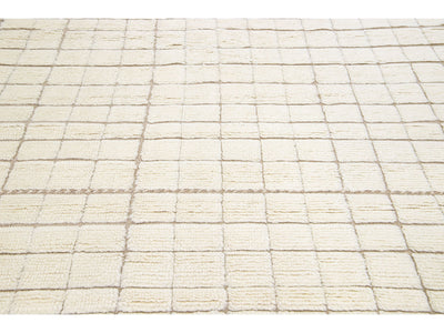 Modern Moroccan Wool Rug 8 X 10