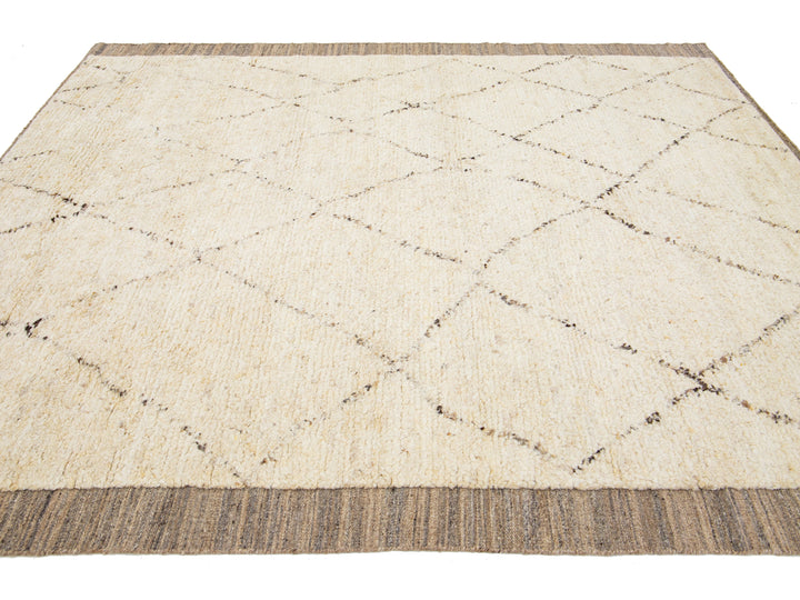 Modern Moroccan Wool Rug 8 X 10