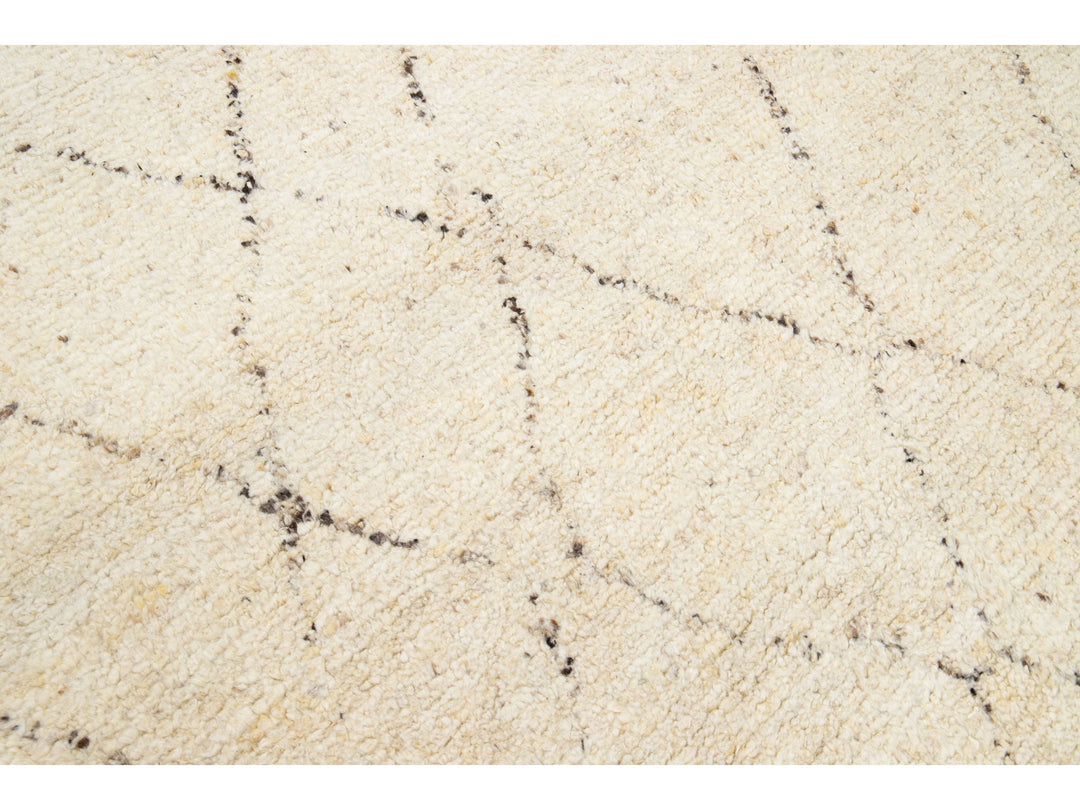 Modern Moroccan Wool Rug 8 X 10
