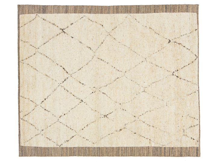 Modern Moroccan Wool Rug 8 X 10