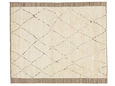 Modern Moroccan Wool Rug 8 X 10