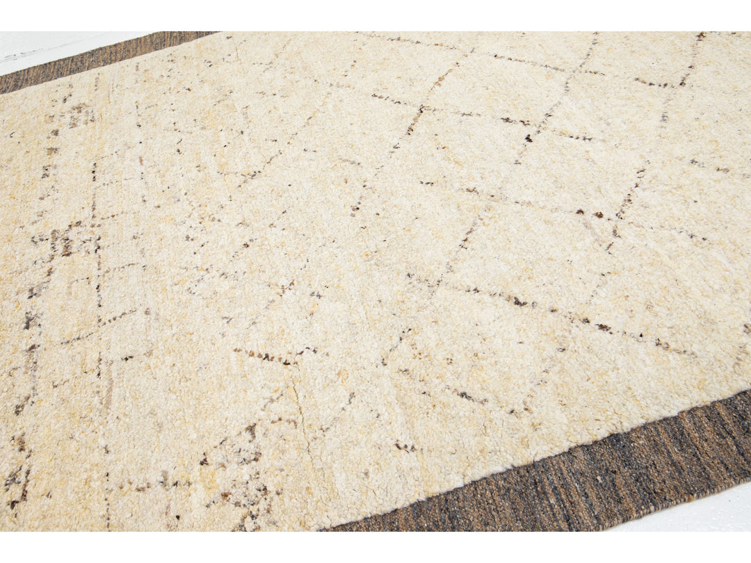 Modern Moroccan Wool Rug 8 X 10