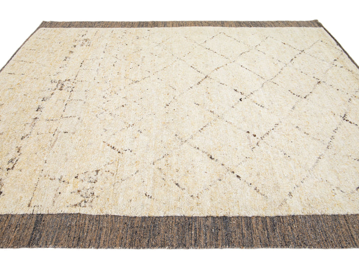 Modern Moroccan Wool Rug 8 X 10
