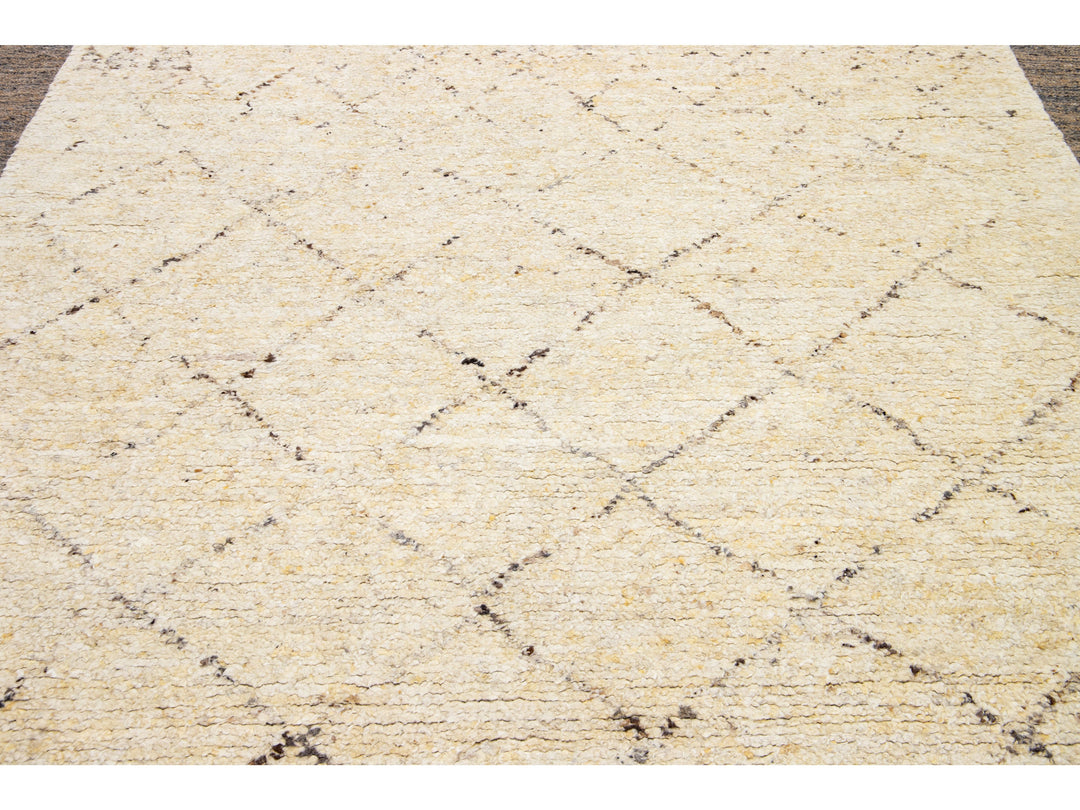 Modern Moroccan Wool Rug 8 X 10
