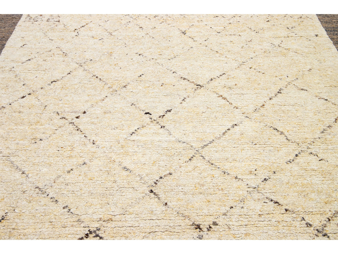 Modern Moroccan Wool Rug 8 X 10
