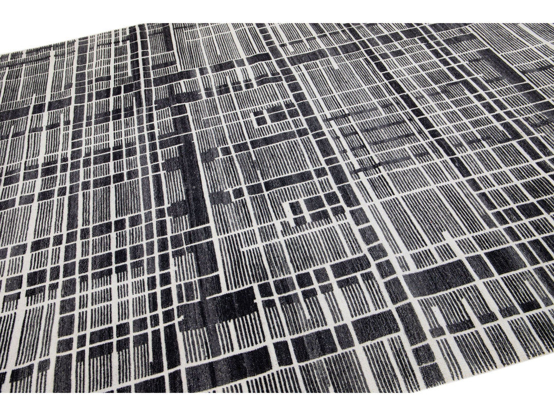Modern Moroccan Wool Rug 8 X 10