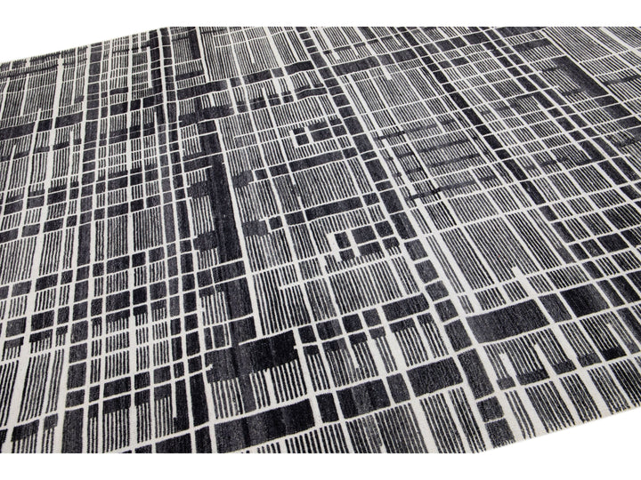 Modern Moroccan Wool Rug 8 X 10