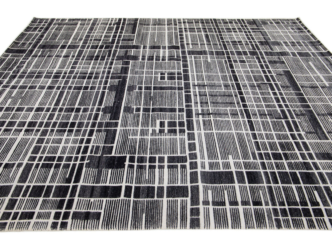 Modern Moroccan Wool Rug 8 X 10