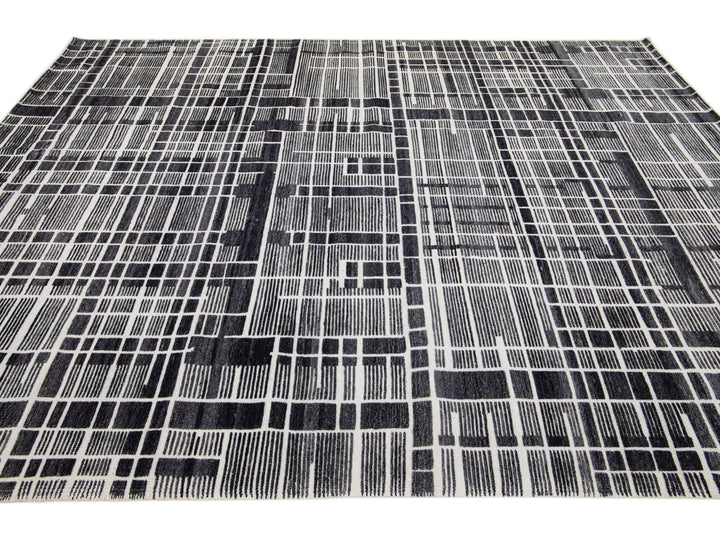 Modern Moroccan Wool Rug 8 X 10