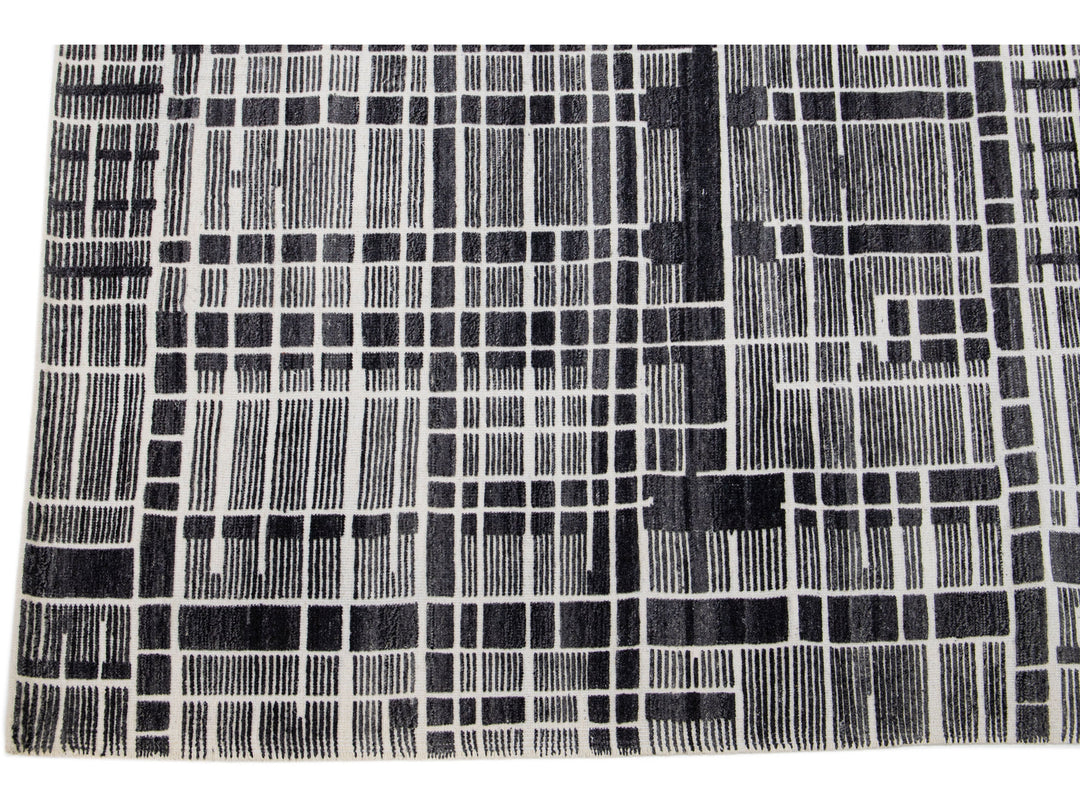 Modern Moroccan Wool Rug 8 X 10