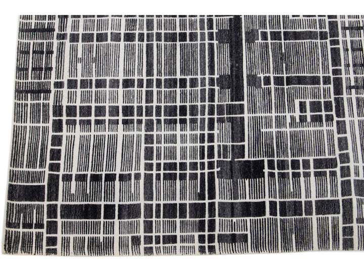 Modern Moroccan Wool Rug 8 X 10