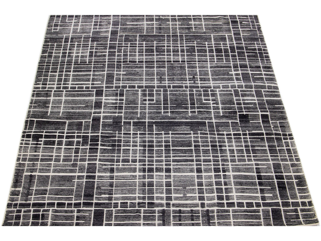 Modern Moroccan Wool Rug 8 X 10