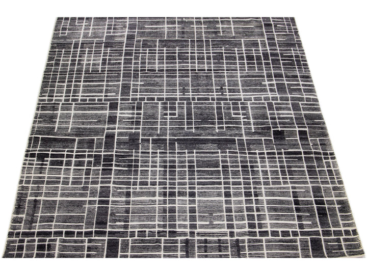 Modern Moroccan Wool Rug 8 X 10