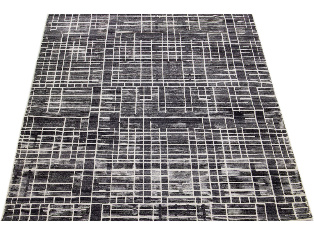 Modern Moroccan Wool Rug 8 X 10