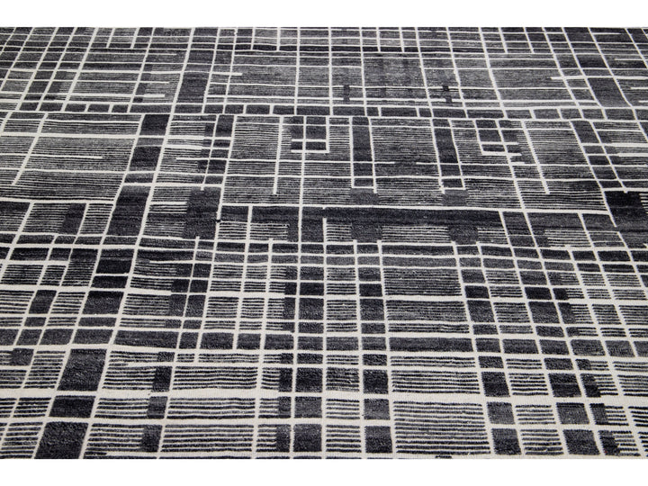 Modern Moroccan Wool Rug 8 X 10