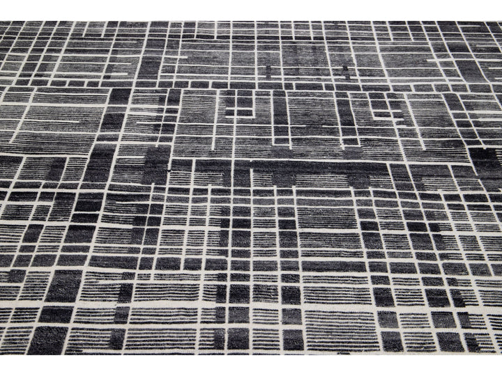 Modern Moroccan Wool Rug 8 X 10