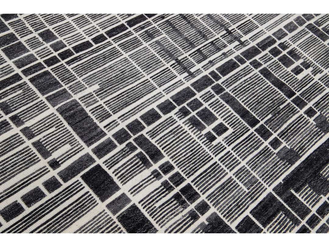 Modern Moroccan Wool Rug 8 X 10