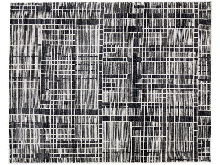 Modern Moroccan Wool Rug 8 X 10