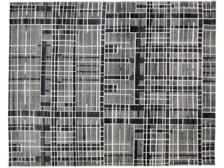 Modern Moroccan Wool Rug 8 X 10