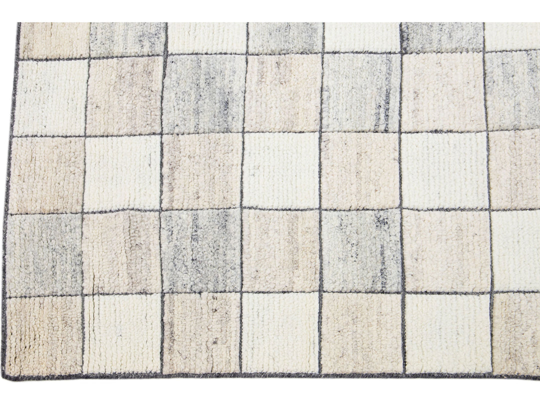 Modern Moroccan Wool Rug 8 X 10