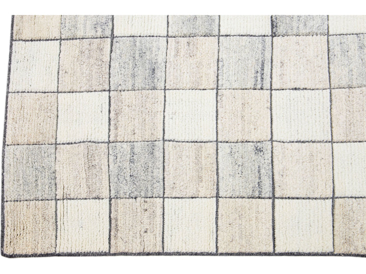 Modern Moroccan Wool Rug 8 X 10