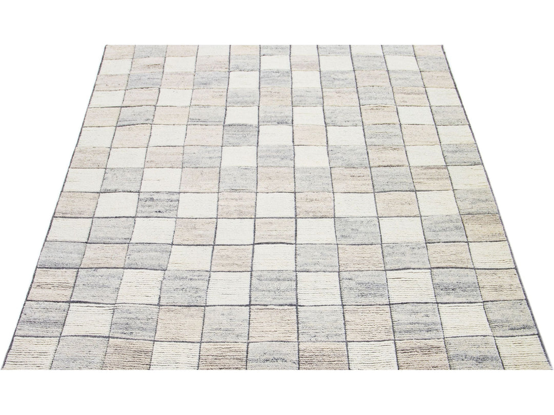 Modern Moroccan Wool Rug 8 X 10