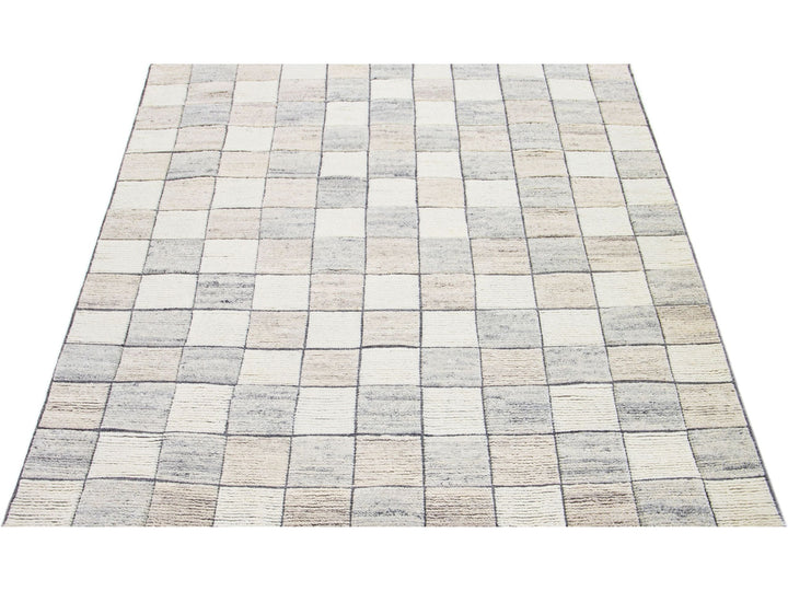 Modern Moroccan Wool Rug 8 X 10
