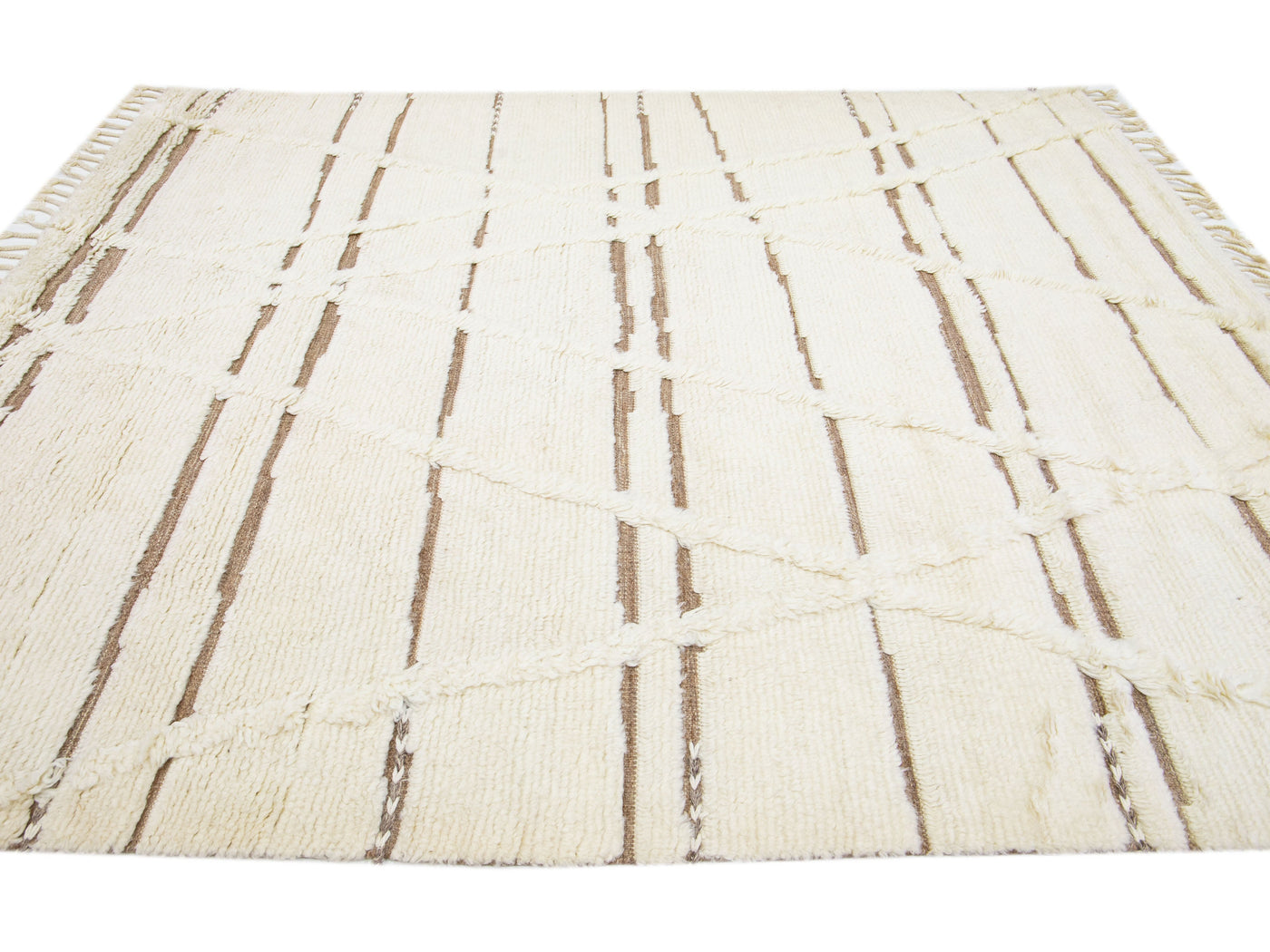 Modern Moroccan Wool Rug 8 X 10