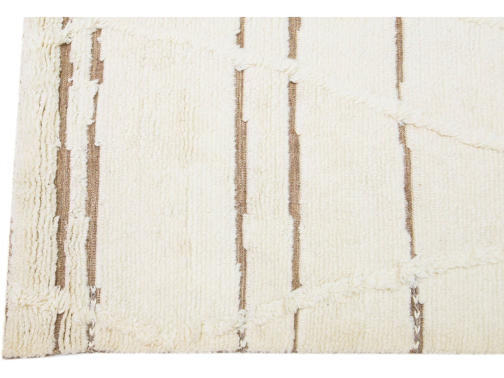 Modern Moroccan Wool Rug 8 X 10