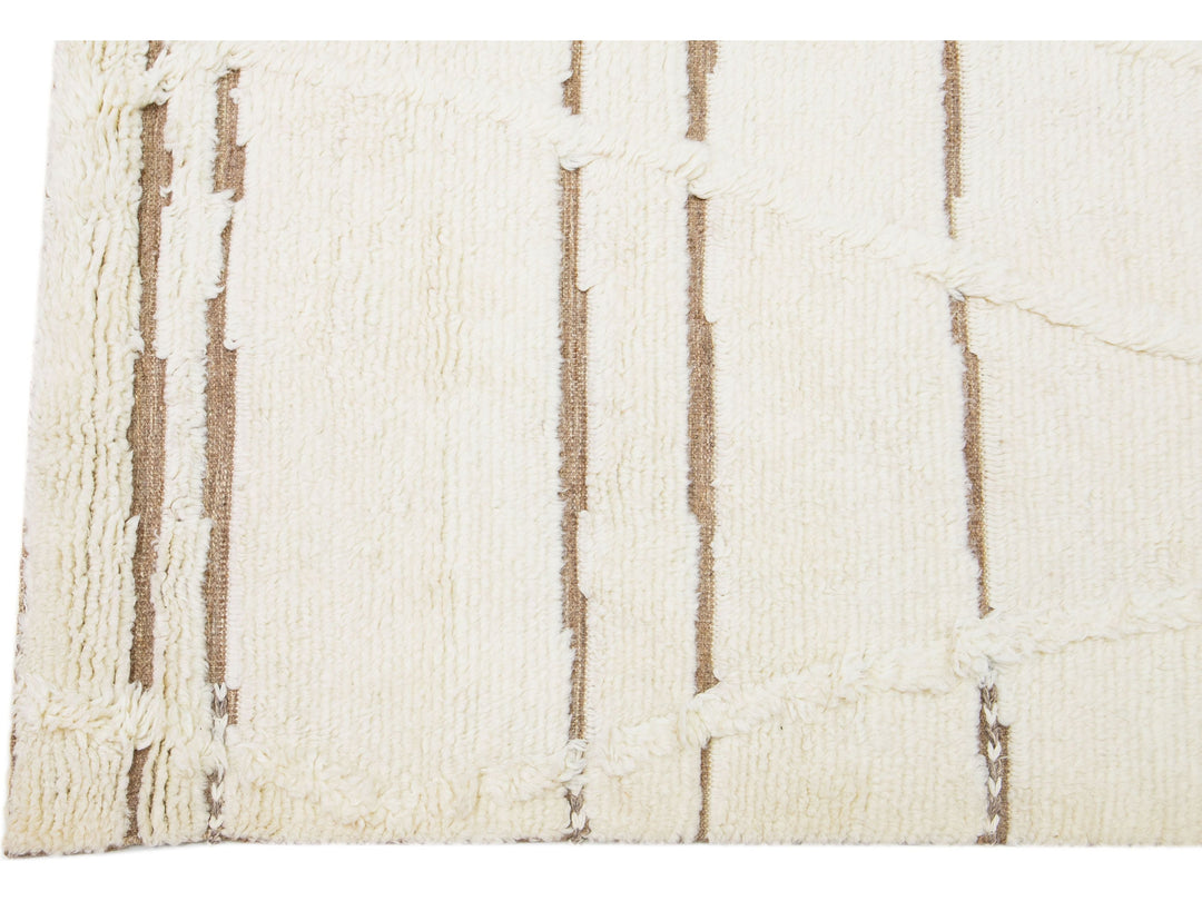 Modern Moroccan Wool Rug 8 X 10