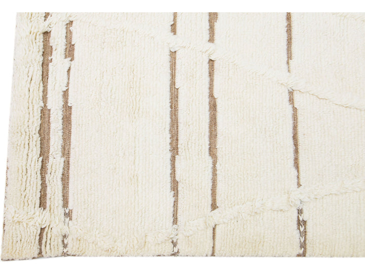 Modern Moroccan Wool Rug 8 X 10