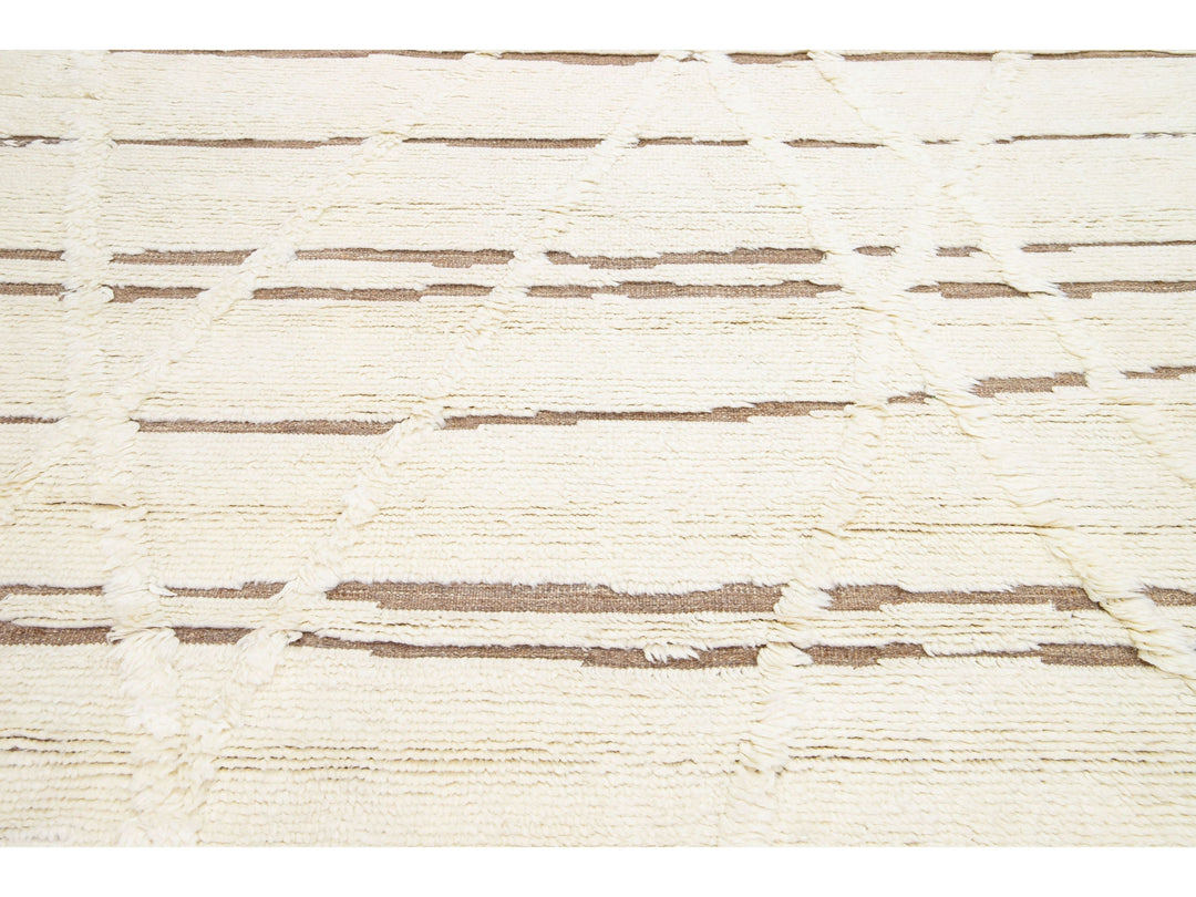 Modern Moroccan Wool Rug 8 X 10