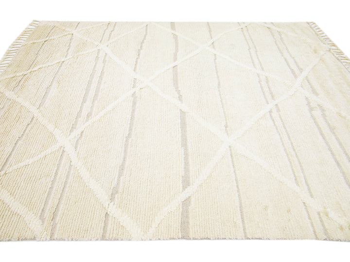 Modern Moroccan Wool Rug 8 X 10