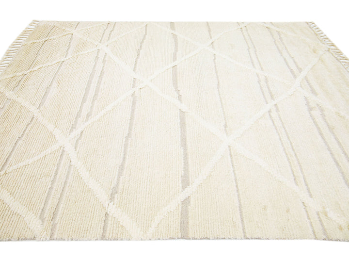 Modern Moroccan Wool Rug 8 X 10