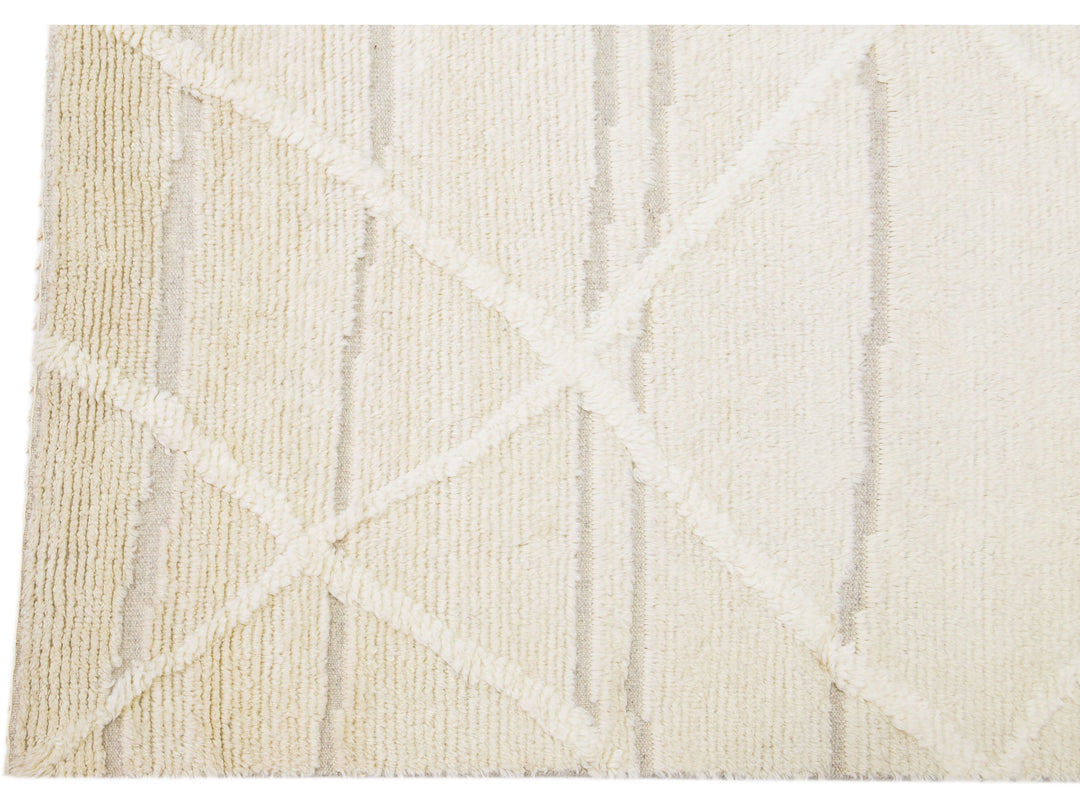 Modern Moroccan Wool Rug 8 X 10