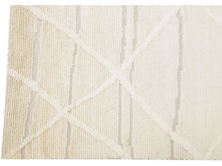 Modern Moroccan Wool Rug 8 X 10