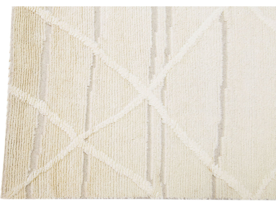 Modern Moroccan Wool Rug 8 X 10