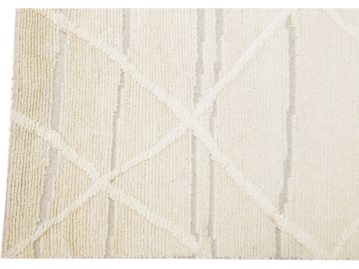 Modern Moroccan Wool Rug 8 X 10