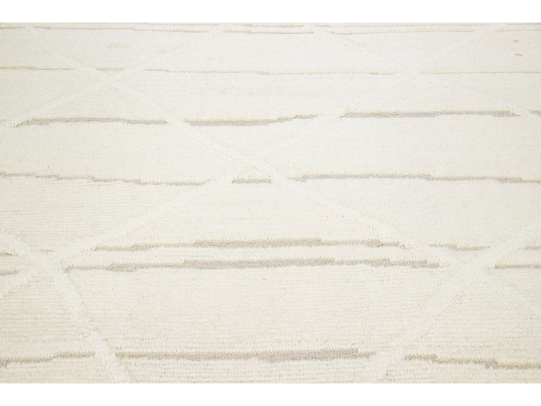 Modern Moroccan Wool Rug 8 X 10